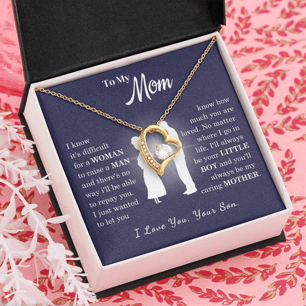 [Almost Sold Out] To My Mom - Loved Mother - Forever Love Necklace