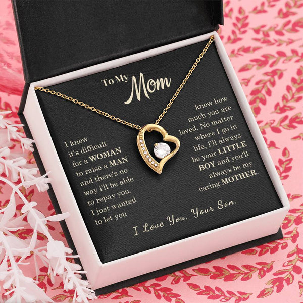 [Almost Sold Out] To My Mom - I Love You Mother  - Forever Love Necklace
