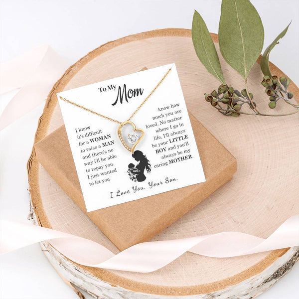 [Only a few left]  To My Mom - Loved Mother  - Necklace