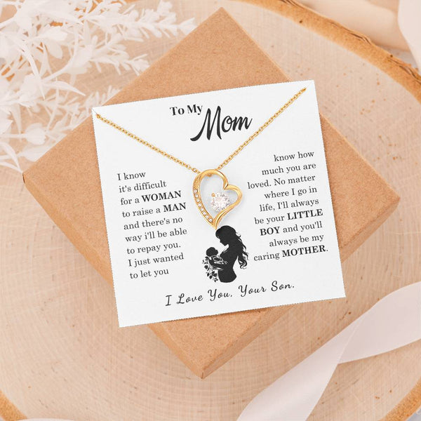 [Only a few left]  To My Mom - Loved Mother  - Necklace