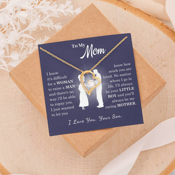[Almost Sold Out] To My Mom - Loved Mother - Forever Love Necklace