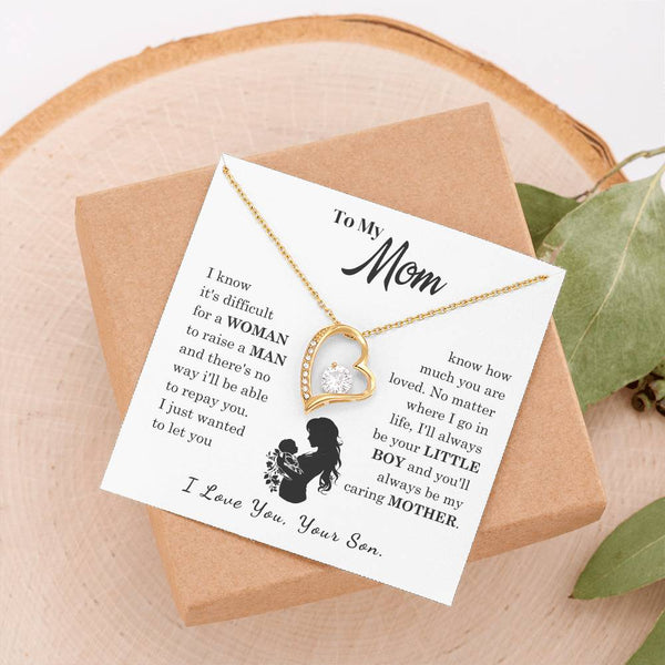 [Only a few left]  To My Mom - Loved Mother  - Necklace