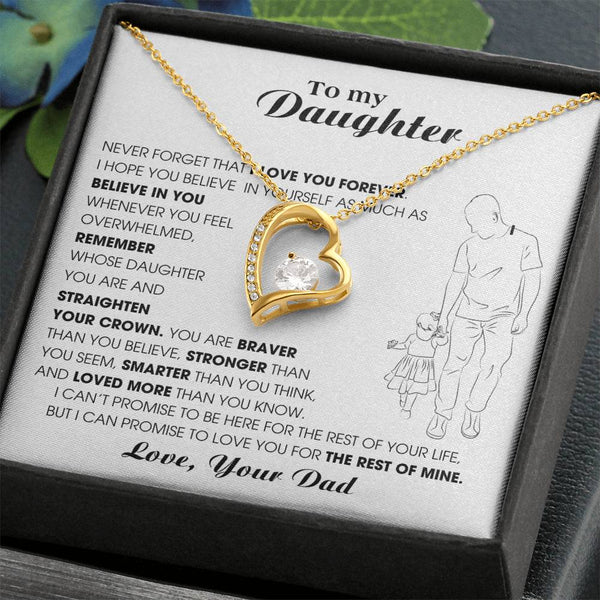 [Only a few left] To My Daughter, Never Forget That I Love You Forever