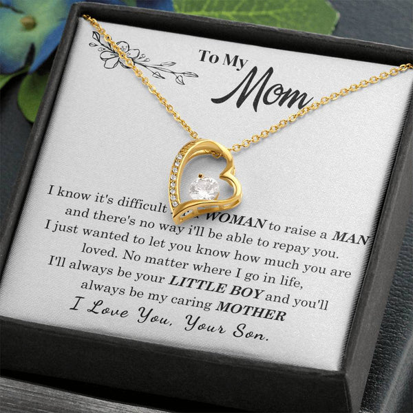 [Only a few left] To My Mom - I Love You Mother  - Forever Love Necklace