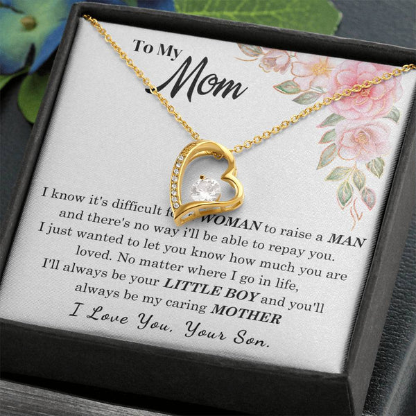 [Only a few left] To My Loving Mother - I love you  (Forever Love Necklace)