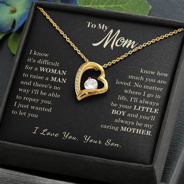[Almost Sold Out] To My Mom - I Love You Mother  - Forever Love Necklace