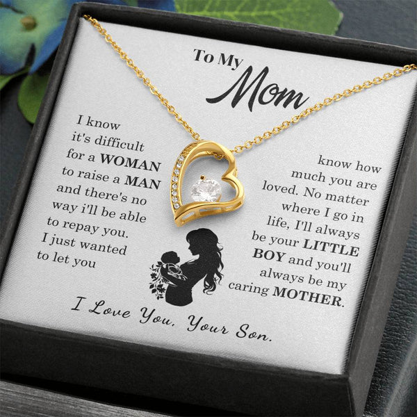 [Only a few left]  To My Mom - Loved Mother  - Necklace