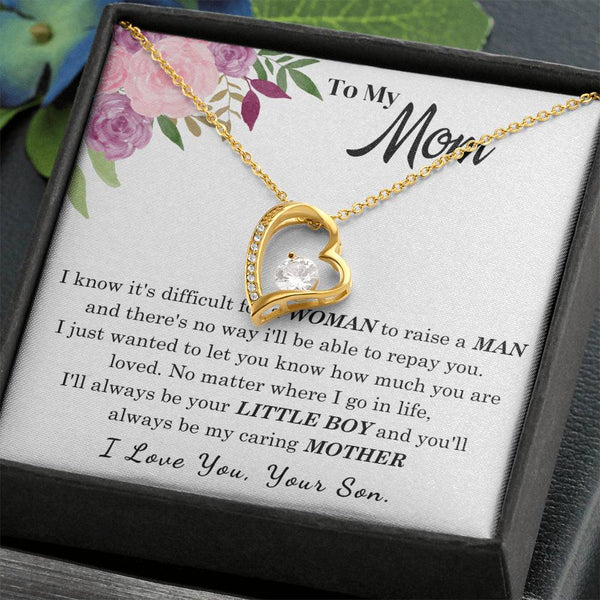 To My Loving Mother - I love you  (Forever Love Necklace)