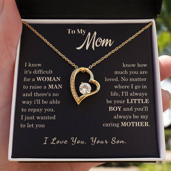 [Almost Sold Out] To My Mom - I Love You Mother  - Forever Love Necklace
