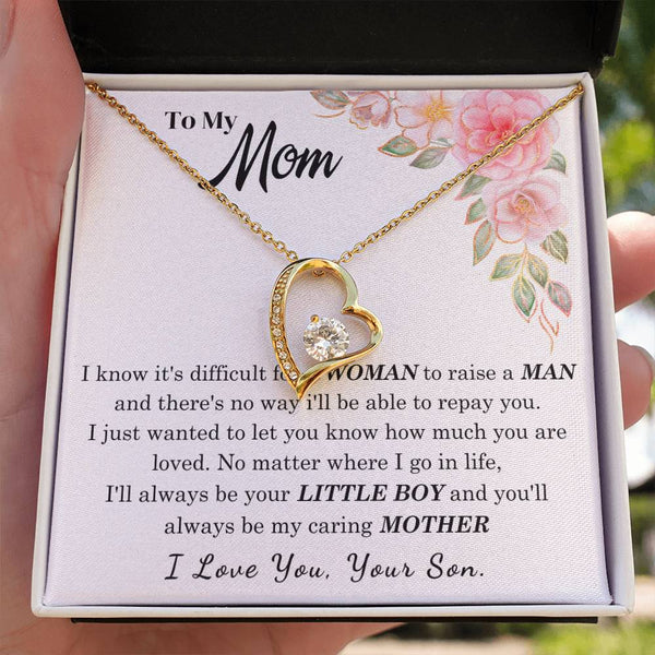 [Only a few left] To My Loving Mother - I love you  (Forever Love Necklace)