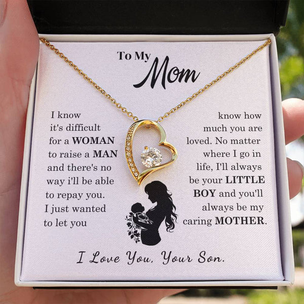 [Only a few left]  To My Mom - Loved Mother  - Necklace