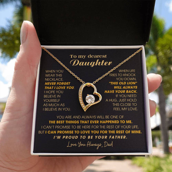 [Few left only] To My Dearest Daughter , If you need a hug, just hold this close to feel my love