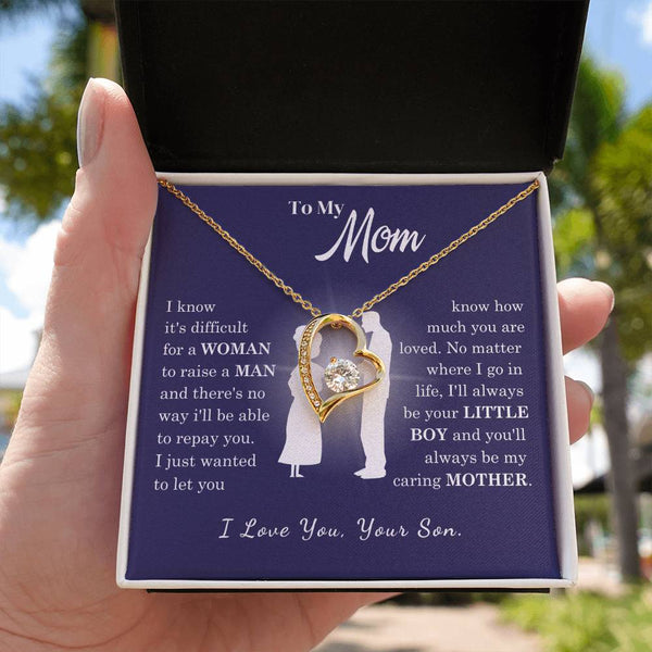 [Almost Sold Out] To My Mom - Loved Mother - Forever Love Necklace