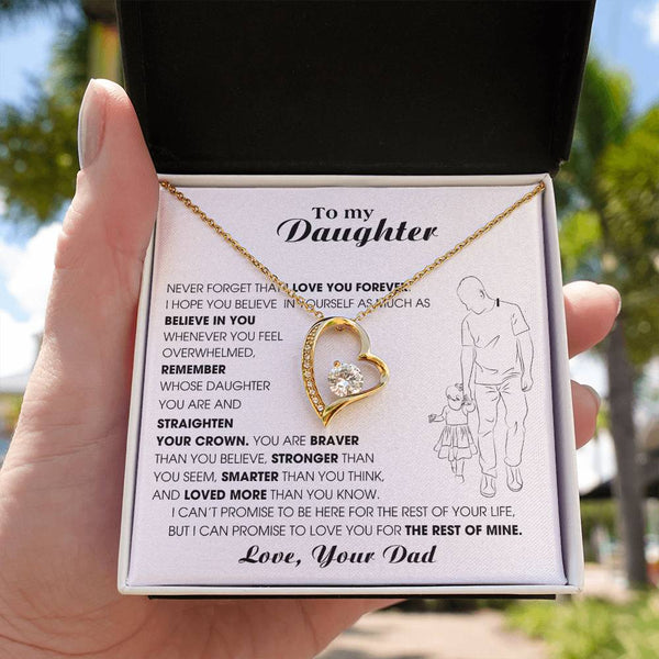 [Only a few left] To My Daughter, Never Forget That I Love You Forever
