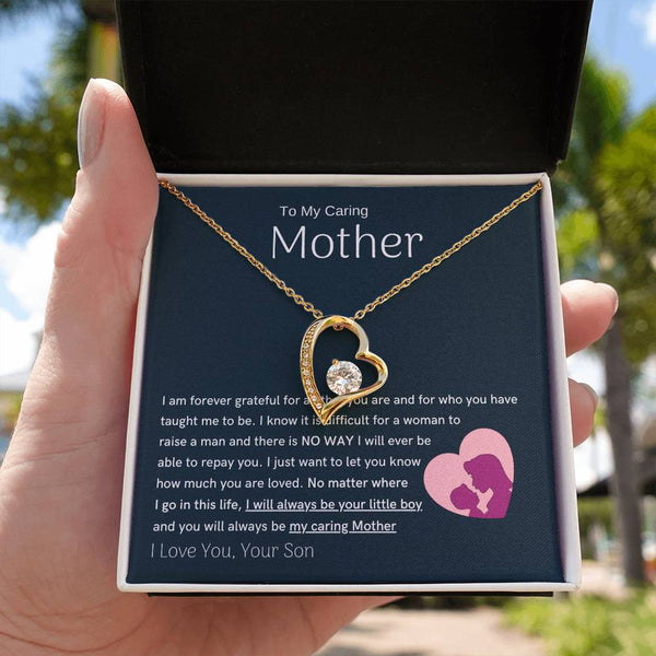 To My Loving Mother - You are my sunshine, I will always be your little boy (Only a Few Left) - Forever Love Necklace