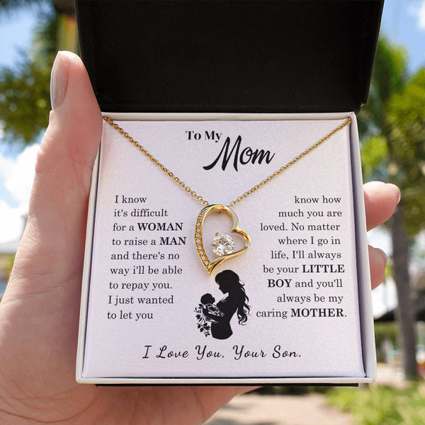 [Only a few left]  To My Mom - Loved Mother  - Necklace