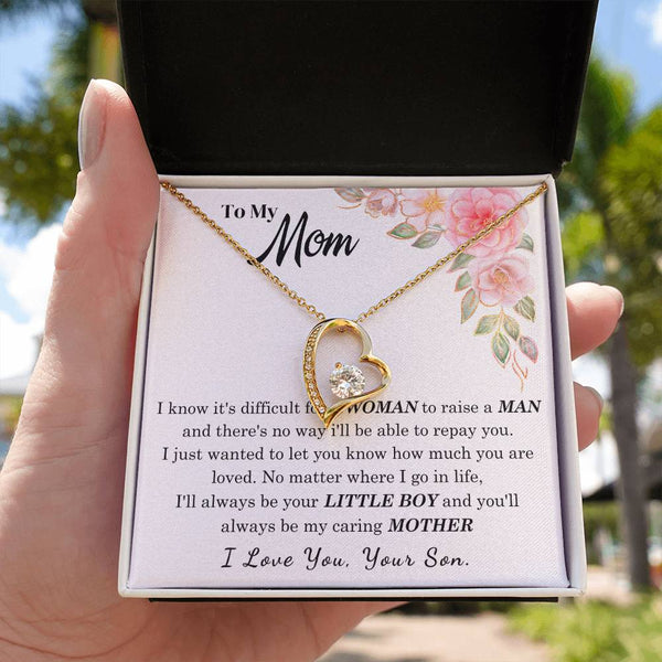 [Only a few left] To My Loving Mother - I love you  (Forever Love Necklace)
