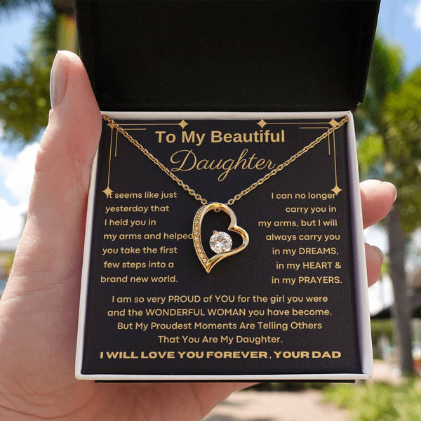 To My Beautiful Daughter, I will always carry you in my DREAMS, in my HEART & in my PRAYERS