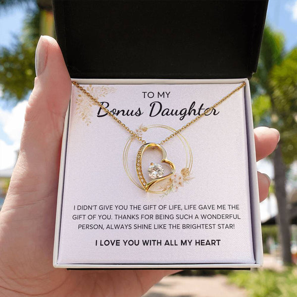 Bonus Daughter Gift, Daughter in Law Gift, Bonus Daughter Jewelry , Heart Shape