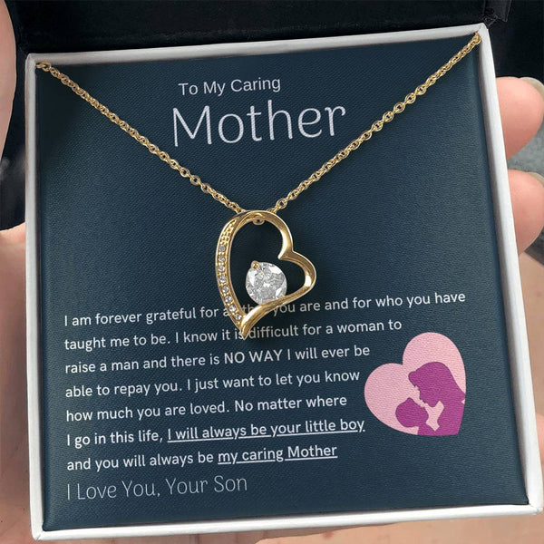 To My Loving Mother - You are my sunshine, I will always be your little boy (Only a Few Left) - Forever Love Necklace