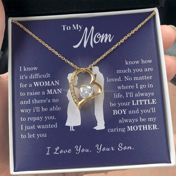 [Almost Sold Out] To My Mom - Loved Mother - Forever Love Necklace