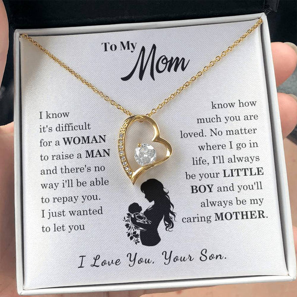 [Only a few left]  To My Mom - Loved Mother  - Necklace