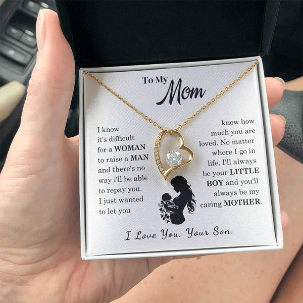 [Only a few left]  To My Mom - Loved Mother  - Necklace