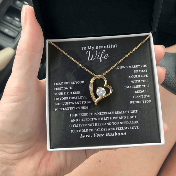 Gift For Wife, Wife Birthday Gift, Anniversary Gift For Wife, Wife Necklace , Love Card