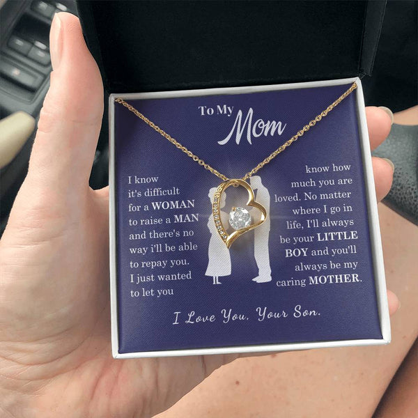 [Almost Sold Out] To My Mom - Loved Mother - Forever Love Necklace