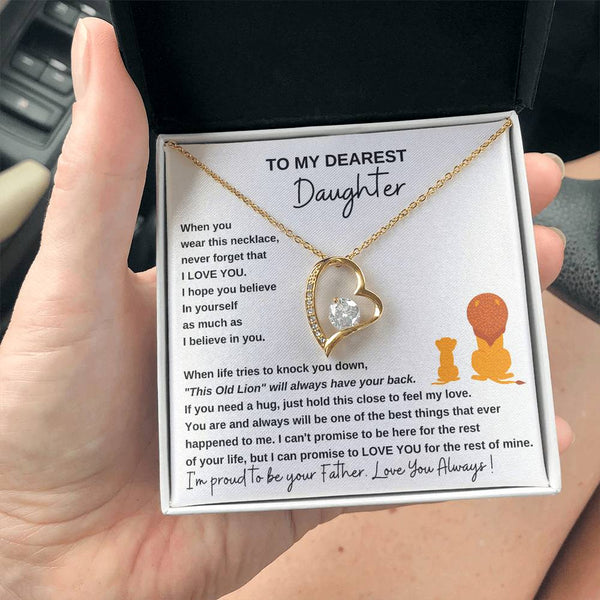 [ Only A Few Left ] To My Dearest Daughter , If you need a hug, just hold this close to feel my love