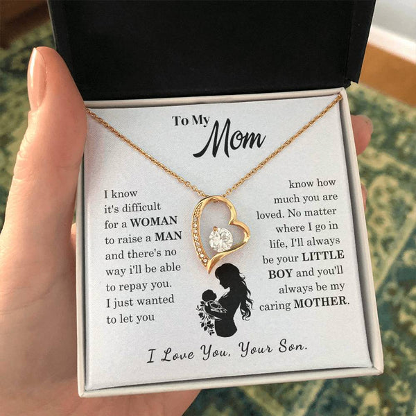 [Only a few left]  To My Mom - Loved Mother  - Necklace