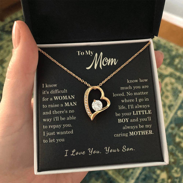 [Almost Sold Out] To My Mom - I Love You Mother  - Forever Love Necklace