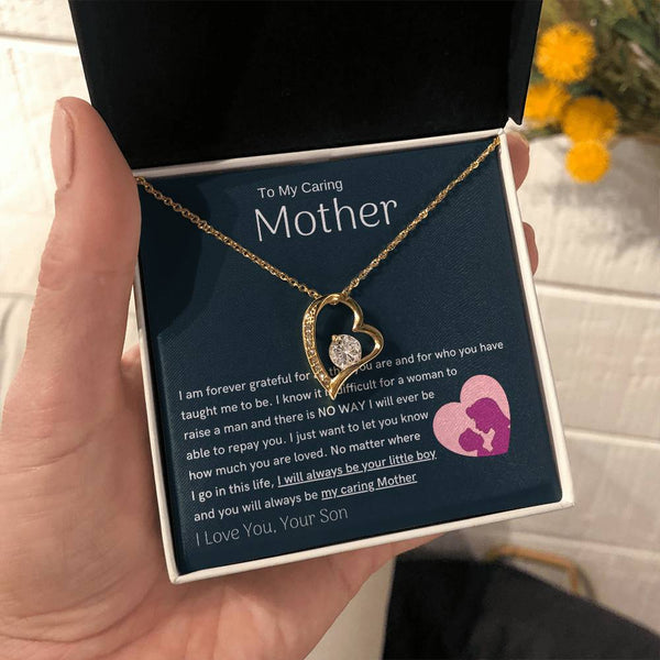 To My Loving Mother - You are my sunshine, I will always be your little boy (Only a Few Left) - Forever Love Necklace