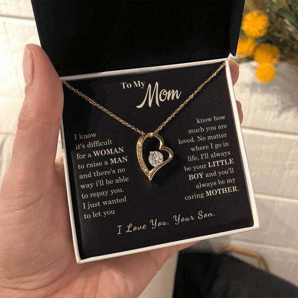 [Almost Sold Out] To My Mom - I Love You Mother  - Forever Love Necklace