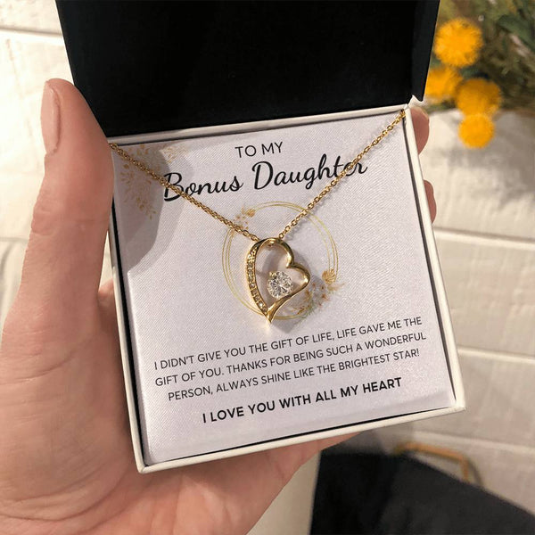 Bonus Daughter Gift, Daughter in Law Gift, Bonus Daughter Jewelry , Heart Shape