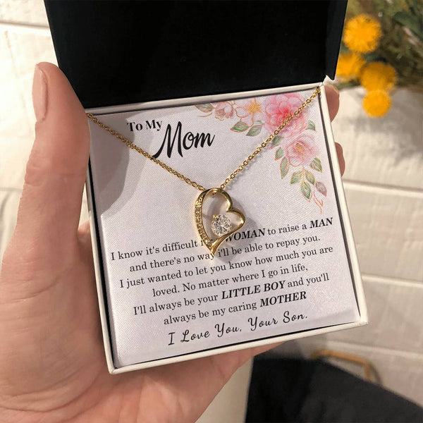 [Only a few left] To My Loving Mother - I love you  (Forever Love Necklace)