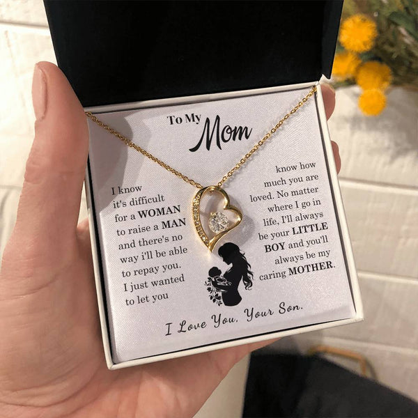 [Only a few left]  To My Mom - Loved Mother  - Necklace