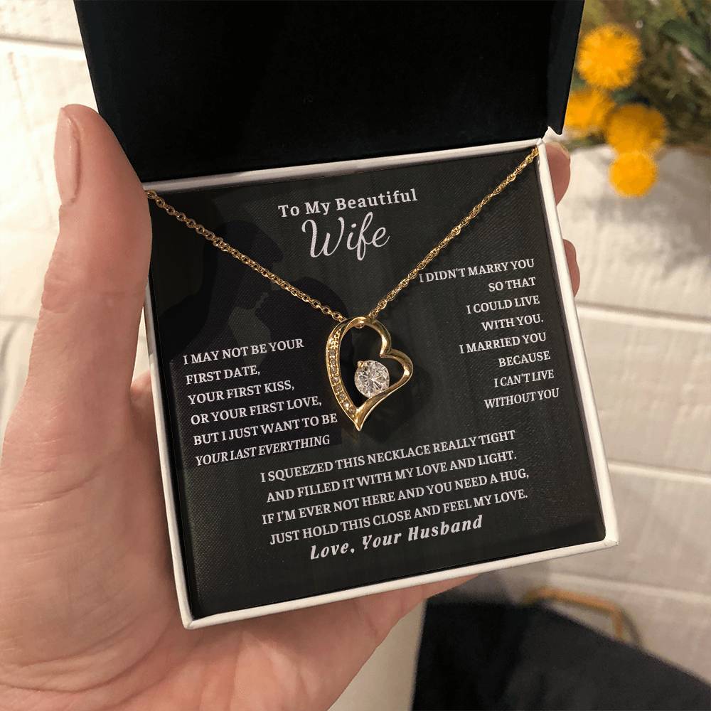 Gift For Wife, Wife Birthday Gift, Anniversary Gift For Wife, Wife Necklace , Love Card