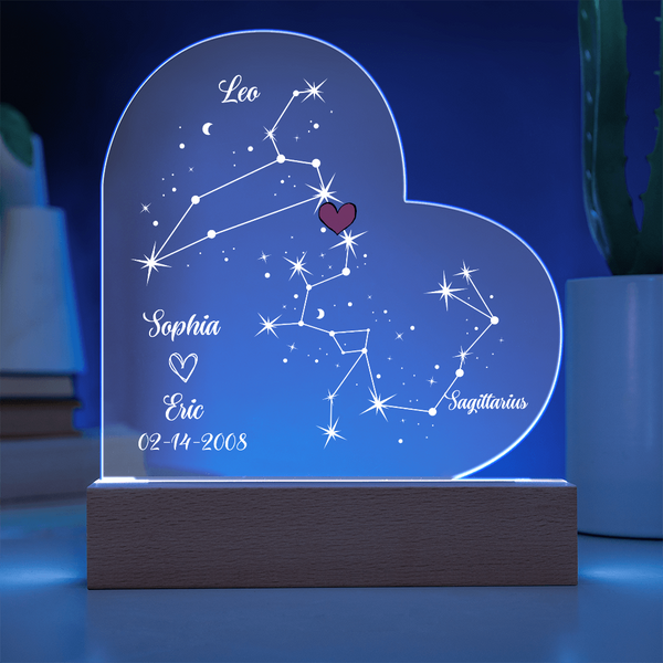 Personalized Astrology Star Night Light