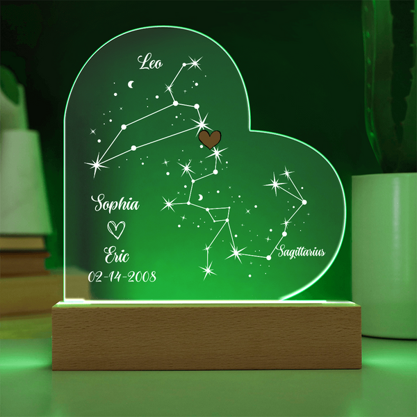 Personalized Astrology Star Night Light