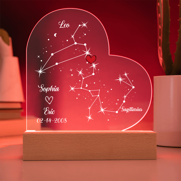 Personalized Astrology Star Night Light