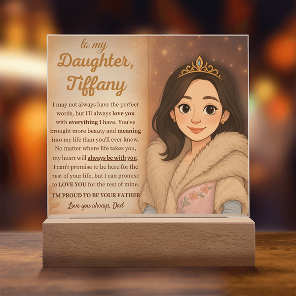 [Personalized] “To My Daughter” Acrylic Keepsake from Dad