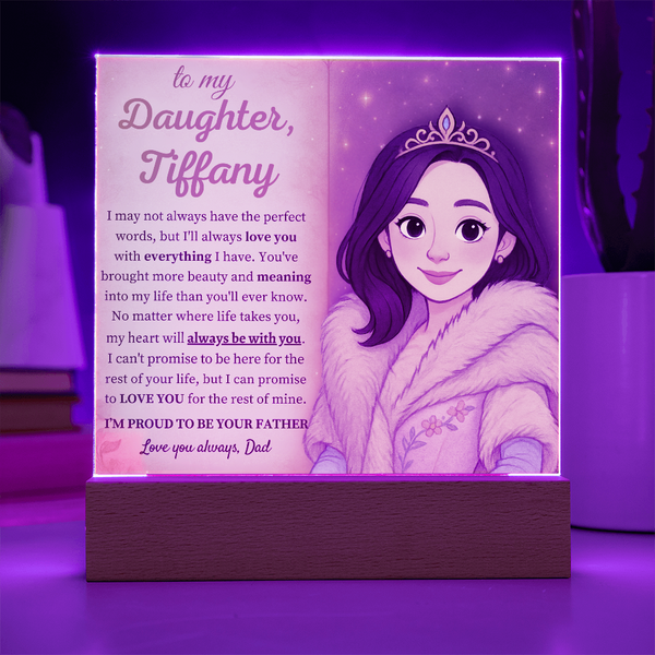 [Personalized] “To My Daughter” Acrylic Keepsake from Dad