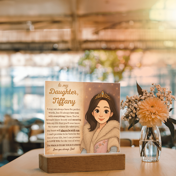 [Personalized] “To My Daughter” Acrylic Keepsake from Dad