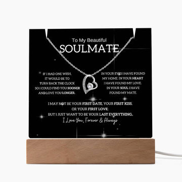 [Almost sold out] To My Beautiful Soulmate, I Want To Be Your Last Evething [Acrylic Plaque & Necklace]