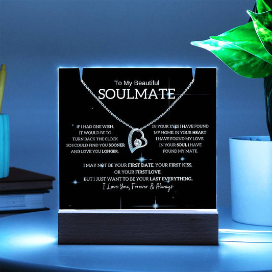 [Almost sold out] To My Beautiful Soulmate, I Want To Be Your Last Evething [Acrylic Plaque & Necklace]