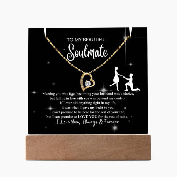 (Almost Gone) To My Beautiful Soulmate - I Was Right When I Gave The Control Of My Heart To You! [Acrylic Plaque & Necklace]
