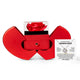 To My Beautiful Granddaughter, ALWAYS carry you in my heart - Love Knot - Red Heart Rose Box