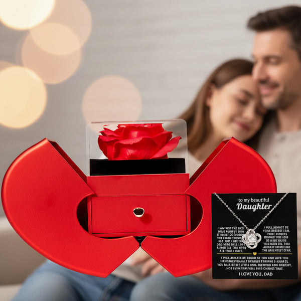 To Daughter - Love Dad - [Rose Box]