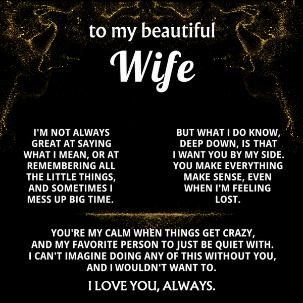 To My Wife, You make my world make sense. — [FRB] - Love Knot
